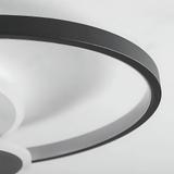 Lampa sufitowa APP1709-C plafon LED Czarny + pilot