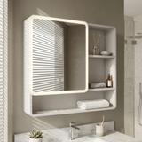 Veidrodinė spintelė su LED apšvietimu M1016-70 70x65