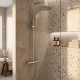 Suihkusarja ilman juoksuputkea termostaatilla Rea Lungo Chrome