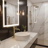 Bathroom faucet Rea Foster Brush Gold High