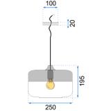 Hängelampe Zenit D Black
