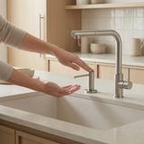 Dozownik zlewozmywakowy do płynu Rea DEX Nikiel Szczotkowany