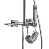 Set doccia REA HELIX  Nickel Brush INOX