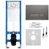 Beépíthető WC Tartókeret Szett Slim 024N HD Titan Nyomólappal
