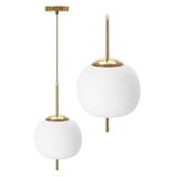 Deckenlampe Glas Kugel white gold APP669-1CP