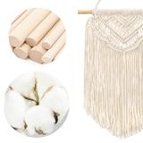 DEKORACJA ŚCIENNA BOHO MAKRAMA ECRU 322149