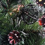 BOMBKI CHOINKOWE ZESTAW BLACK 6SZT KL-21X25