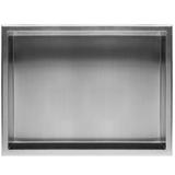 bathroom shelf 30x45 steel brush