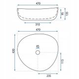 Countertop washbasin Basaro Wiktoria