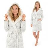 Bathrobe Snow Light Grey M