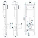 Concealed cistern frame Slim 024N