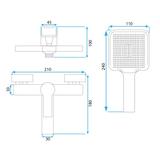 Koupelnová baterie MY2021-3C REA ARGUS CHROME