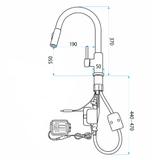 Kuchynská batéria Rea Fresh Touch Black Matt