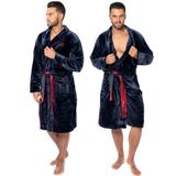 Bathrobe Roger Navy Red Men m