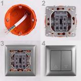 Przycisk żaluzjowy OSTE JNH009-W Szary