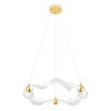Lampe LED G010-CP WHITE/GOLD