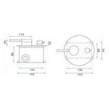 Shower system  Rea Foss Clif Brush Copper + BOX