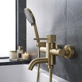 Vanová baterie Rea Lungo Stripe Gold  Brush