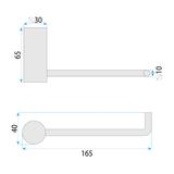 Bathroom hanger 9711A Prism Brush Copper