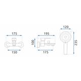 Bath faucet REA MAYSON Black Matt