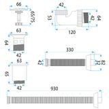 Syfon umywalkowy z korkiem klik-klak Rea Flow Chrom
