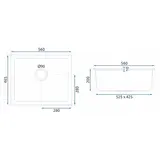 Nels granīta izlietne melna