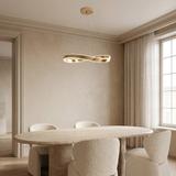 LAMPA SUFITOWA WISZĄCA SWE066-CP 60cm ZŁOTA