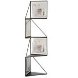 Półka Wisząca narożna metalowa z ramkami na zdjęcia SFZH-16B