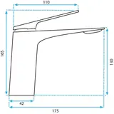 Kupaonska miješalica Rea AVALON gold Low