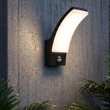 Lampa Elewacyjna kinkiet LED z czujnikiem ruchu JNH032-GM Czarna
