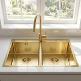 Νεροχύτης από μαύρο ατσάλι Joel BRUSH GOLD