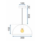 Hängelampe APP911-1CP Marble