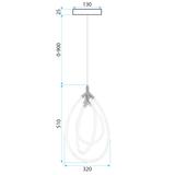 Lampe LED G018-CP Gold