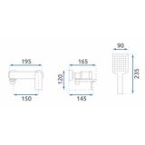 Koupelnová baterie REA STORM - matná černá