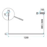 Hängelampe LHJ031-CP 120 cm SCHWARZ