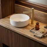 Umývadlová batéria REA TESS - brúsené zlato, vysoká