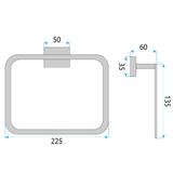 Wieszak łazienkowy Ring 210 OSTE CHROME