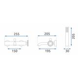 Wannenarmatur Rea VERTIGO BLACK MAT