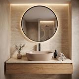 Lavabo à Poser Rea Focus Taupe