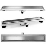 Drain linéaire REA PURE NEO NICKEL BRUSH INOX 70