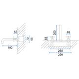 REA EXIT slēptais krāns melns