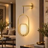 Lampa Ścienna Kinkiet APP1945-1W Złota
