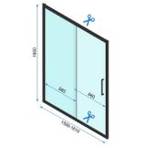 Sliding shower doors Rapid Slide 160