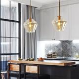 Deckenlampe Glas APP439-1CP Amber