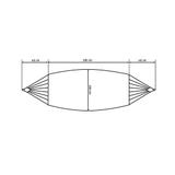 Hamak 2-osobowy sznurkowy pleciony 400256