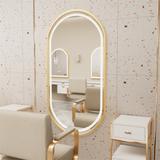 Mirror LED OLL 60x90 cm Brush Gold