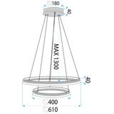 Lampa wisząca LHJ043-CP2 GOLD