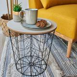 Druciany stolik kawowy Twins Rozmiar L