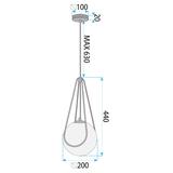 Deckenleuchte APP1793-1CP 20cm Gold