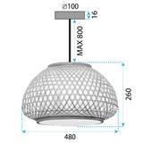 Deckenlampe BOHO APP1649-1CP